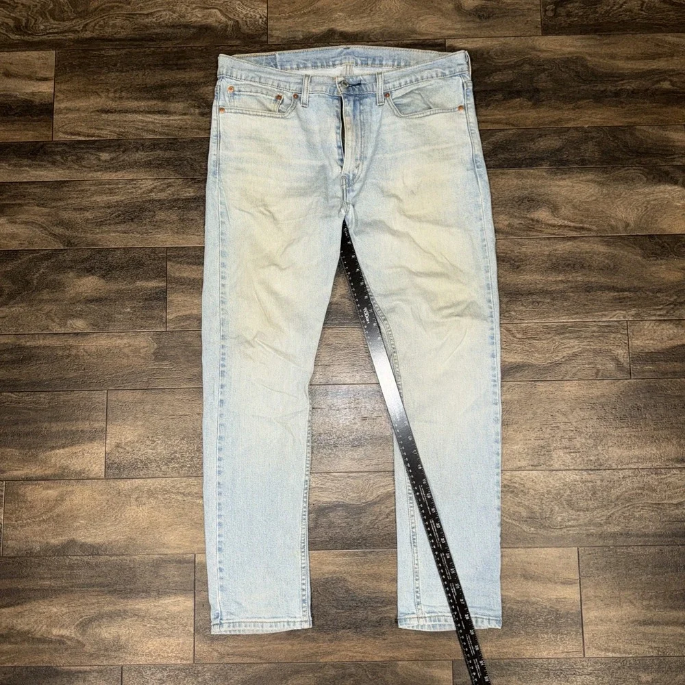 Levi's 510 Light-Wash Straight Leg Regular Fit Denim Jeans Men's Size 34x30